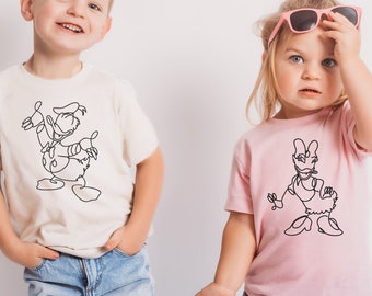Retro Disney Family Vacation Shirt, Donald and Daisy