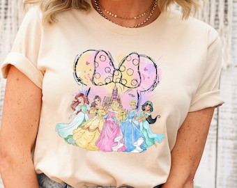 Disney Princess Castle Shirt, Disney Vacation Shirt, Disney Watercolor Tee, Disney Girls Trip, Disney Castle