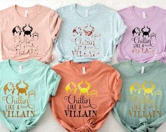 Chillin' Like a Villain T-Shirt, Funny Party Shirt