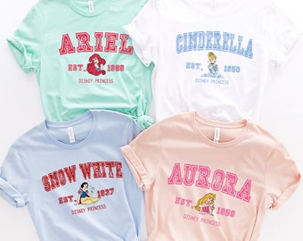 Disney Princess Shirt, Disney Princess Shirt, Disney Character Shirt, Disney Trip Shirt, Disney Belle, Cinderella, Jasmine, Rapunzel
