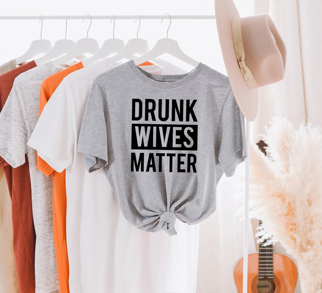 Drunk Wives Matter Women's V-Neck Shirt