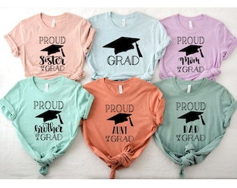 Proud Family of Grad T-Shirt, Graduation Tee