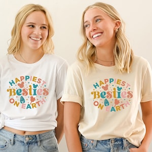 Happiest Besties On Earth Shirt, Theme park Shirt , Mouse Shirt Trip, Matching WDW Family Shirts