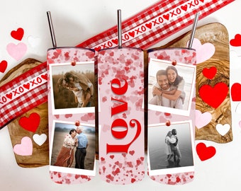 Photo Tumbler, Custom valentine Gift, Photo Gift for Mom, Gift for Dad, High Quality Picture Tumbler, Love Tumbler