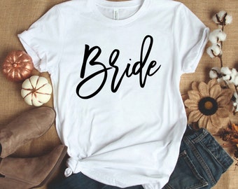 white bride tshirt