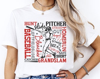Baseball Shirt, Custom Baseball Shirt, Game Day Shirt, Baseball Season Shirt, Baseball Mom Shirt, Baseball Shirt, Retro Baseball Shirt