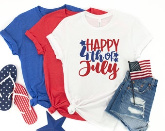 Happy 4th of July T-Shirt – Patriotic America Clothes