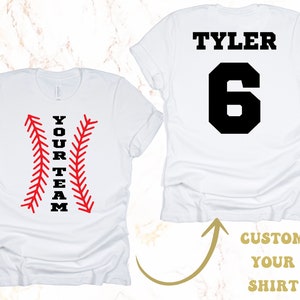 Customized Baseball Shirt - Your Name Baseball - Baseball Shirt - Game Day Shirt - Baseball Season Tee - Baseball Graphic Tee