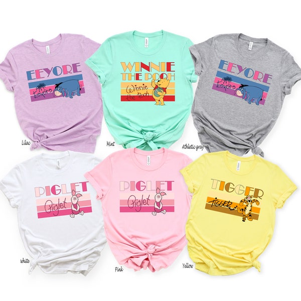 Winnie the Pooh Shirt, Tigger Shirt, Piglet Shirt, Eeyore Shirts, Best Friends Shirt, Family Birthday Party Matching Shirts, Trip Shirt