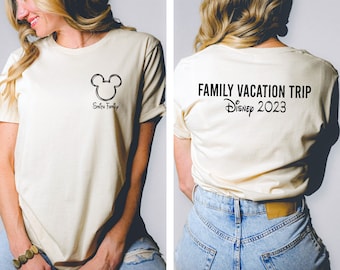Camiseta de viaje familiar de Disney, camiseta de vacaciones a juego