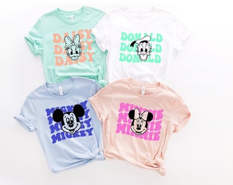 Retro Disney Family Vacation Shirt, Mickey and Friends