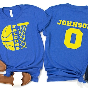 Customized Basketball Shirt - Your Name  Basketball-  Basketball Shirt - Game Day Shirt - Basketball Season Tee - Basketball Graphic Tee