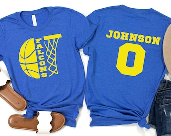 Custom Basketball Team Shirt – Personalized Name & Number Tee
