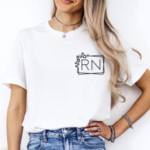 Registered Nurse Shirts Pocket, RN Shirts, Leopard RN T-Shirt, Nursing Shirt, Nursing School Tee, Nurse Week Shirt, Nurse Student Shirt. bild 10