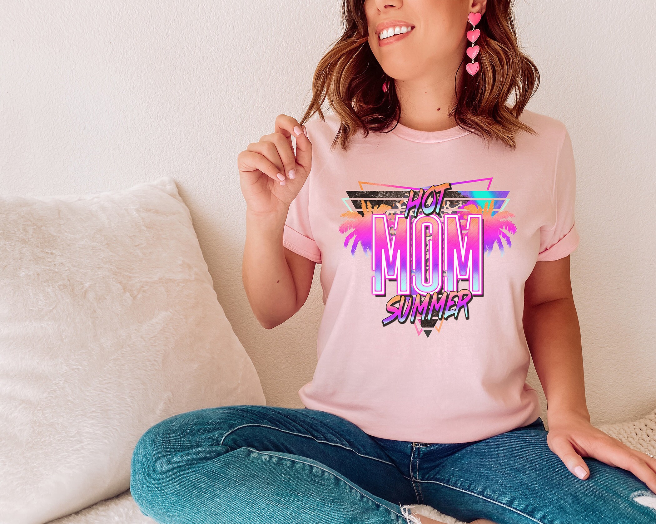 Hot Mom Summer T-shirt Grandmother Gift Cool Mom Shirts - Etsy