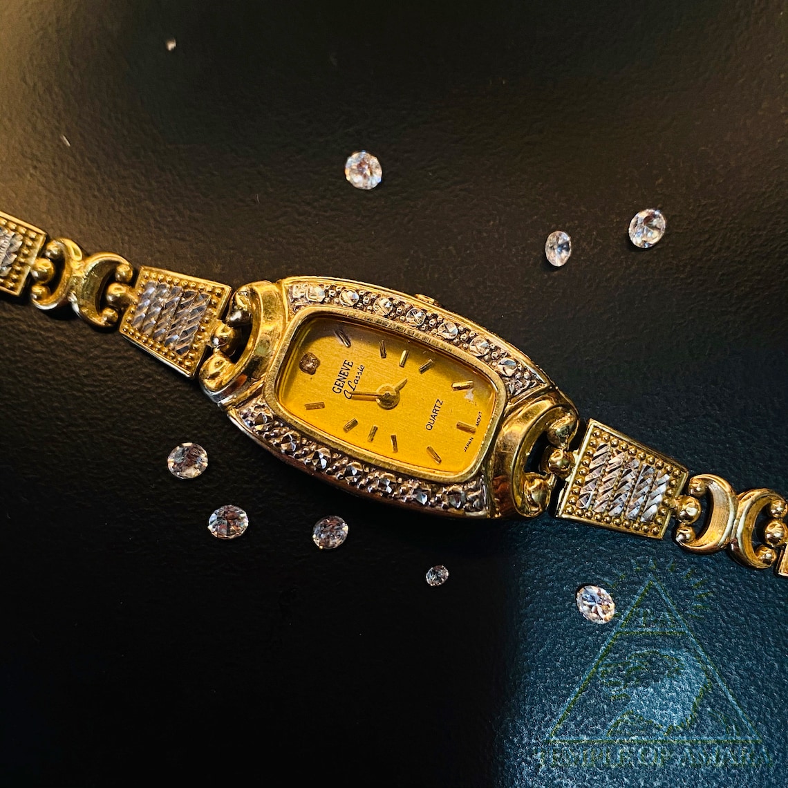 10k Gold Watch Vintage Geneve Classic Quartz Watch Solid Gold Etsy