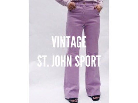 Marie Gray High Waist Lavender Pants - Etsy