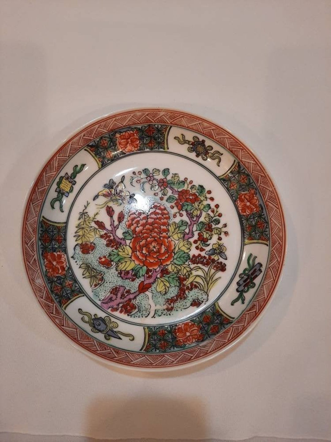 Japanese Porcelain Ware Bowl. Colorful Chrysanthemum Design. Etsy UK