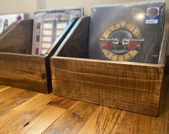 Reclaimed Wood Record Storage | Rustic Vinyl Display Crate | LP Collection Box | Organization | Man Cave Deco | Home decor | Handcrafted