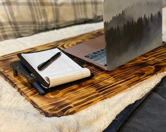 Reclaimed Wood Lap Desk / Laptop Tray  / Lap Board / Rustic Sofa Tray / Work From Home Desk /