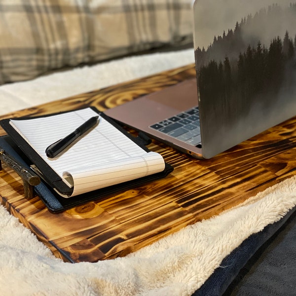 Reclaimed Wood Lap Desk / Laptop Tray  / Lap Board / Rustic Sofa Tray / Work From Home Desk /