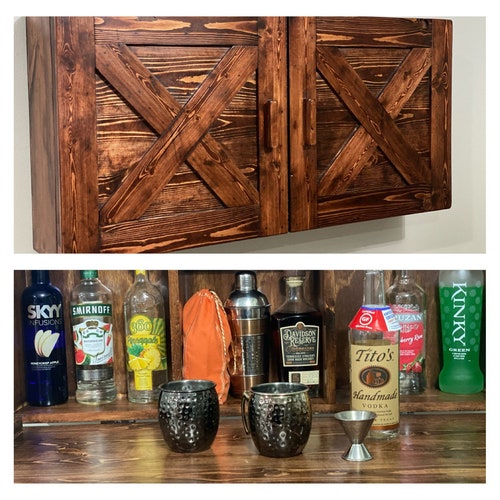 Hidden Bar Liquor / Mini Bar Etsy