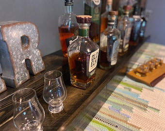 Rustic Tiered Bar Shelf | Bottle Display | Bar Storage | Coffee Bar | Wine Rack | Alcohol Display | Whiskey Shelf