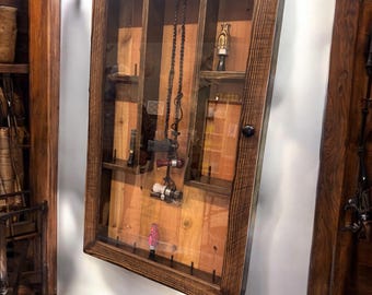 Large Duck & Goose Call Display Case | Handcrafted Reclaimed Wood Hunting Gift