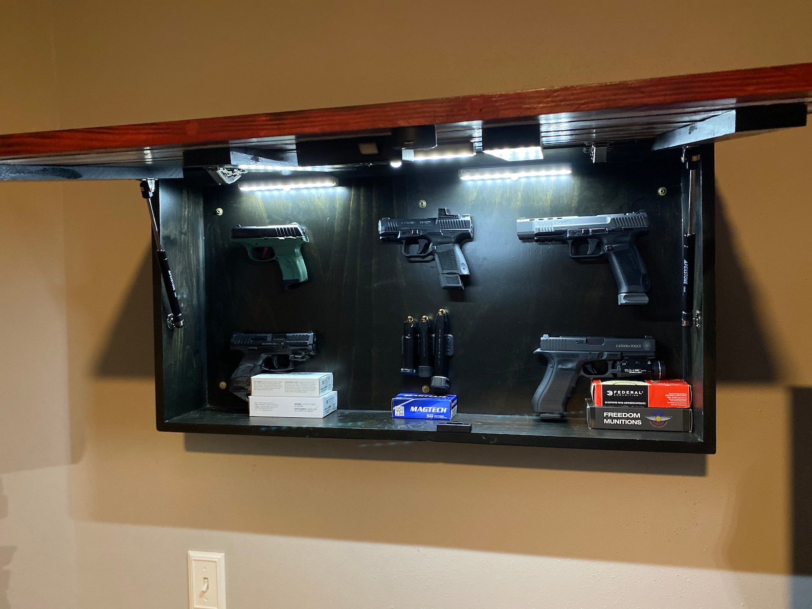 American Flag Concealment Case Gun RFID Locks Etsy