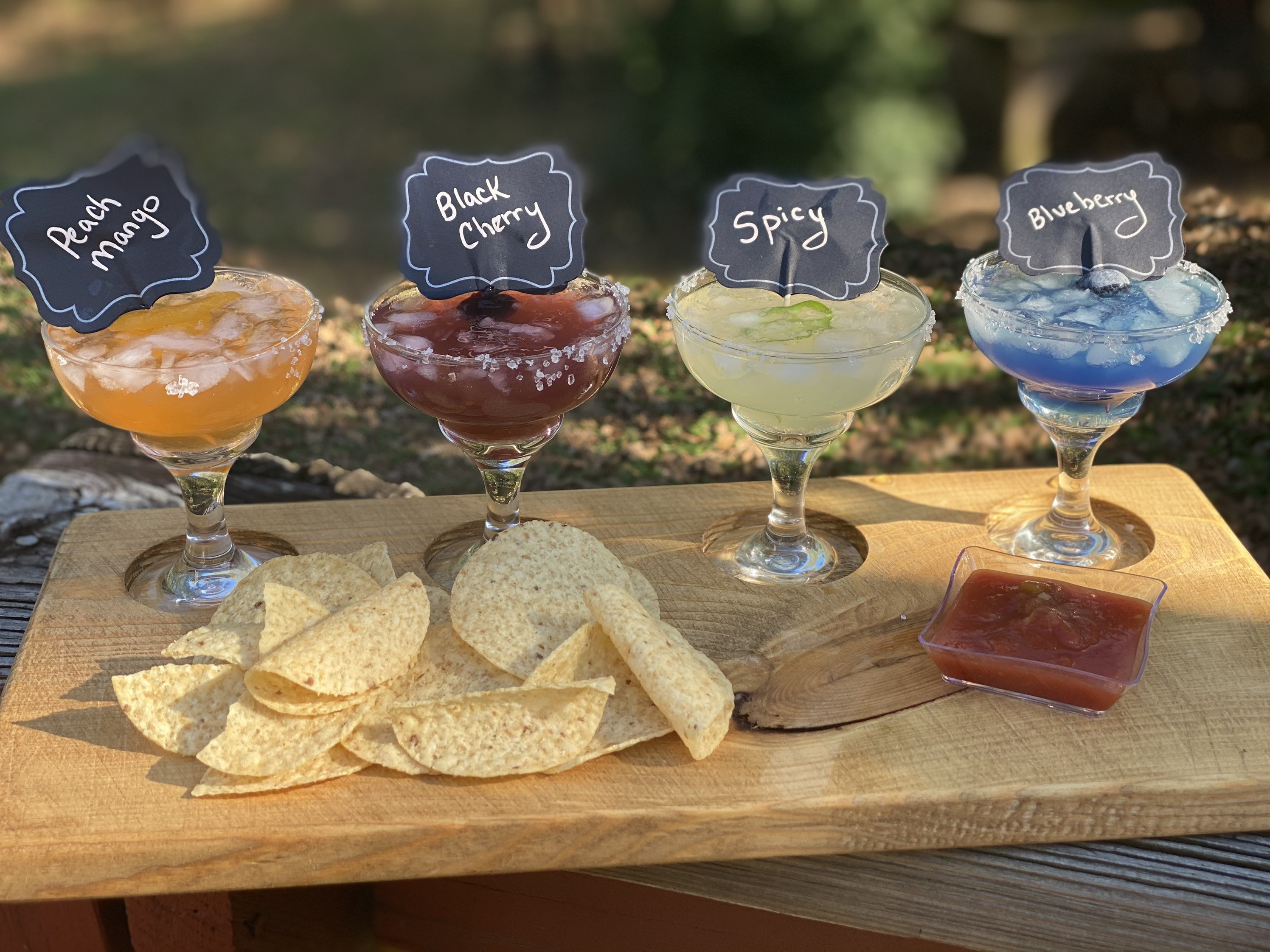 Handcrafted Margarita Flight Board Includes 4 Mini Margarita Etsy