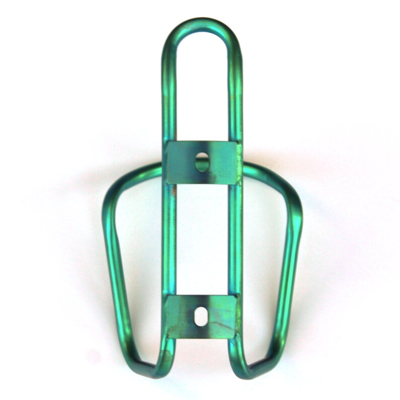 King Cage Titanium Water Bottle Cage Anodized Green Made in Etsy