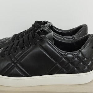 Burberry gesteppte Leder Sneakers EU 39.5/UK 6.5/US 9 Vintage