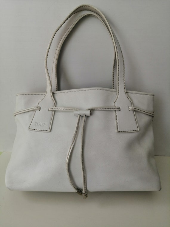 Tod's handbag vintage white