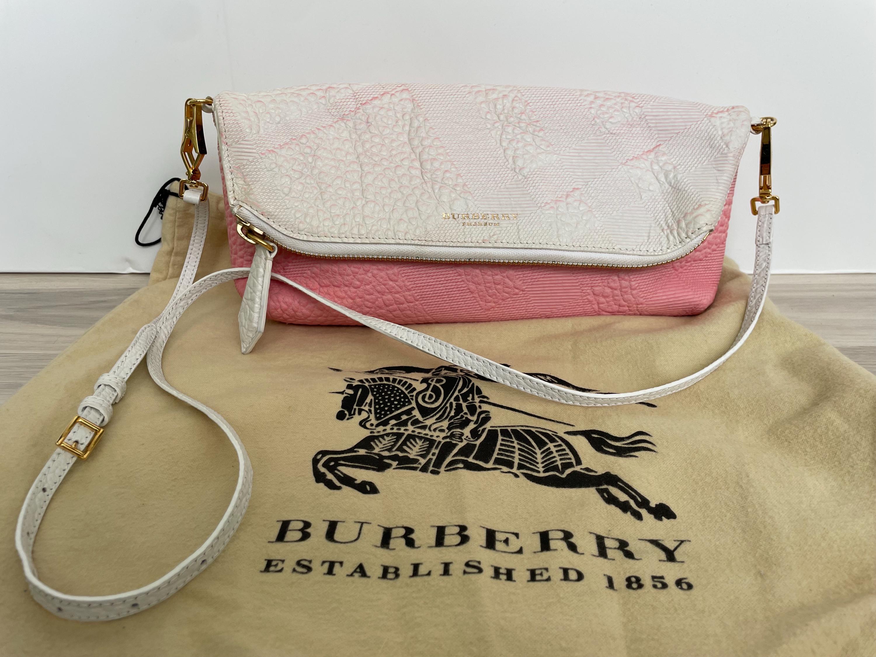 Pink Burberry London Handtasche Burberry London Rare Nova Rosa