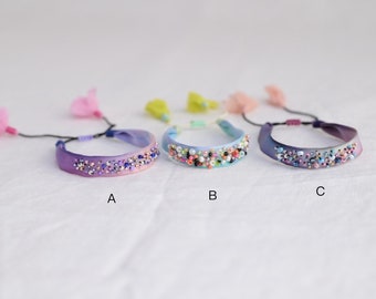 Beaded Bracelet,Embroidery Bracelet,Gift for her,Handpainted silk bracelet,Textile Jewelry