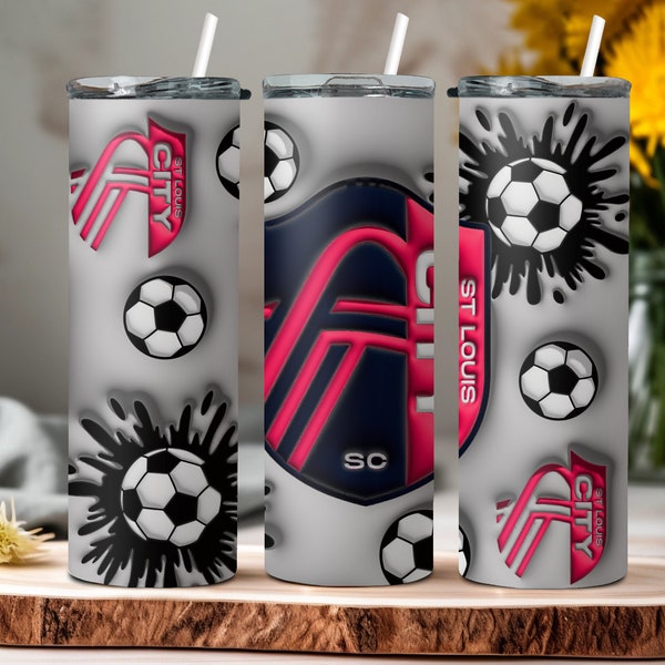 3D puff tumbler wrap, 20 oz tumbler cup wrap, sublimation tumbler wrap, soccer cup wrap, sublimation STL wrap