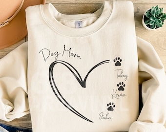 Dog Mom heart, Svg file, digital download, personalized cat mom, dog mom, fur mama svg, pet mom bundle