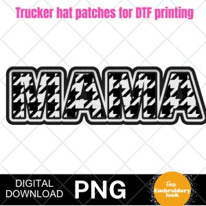 mama patch, digital download faux embroidery patch bundle, patch bundle. faux embroidery, trucker hat patches