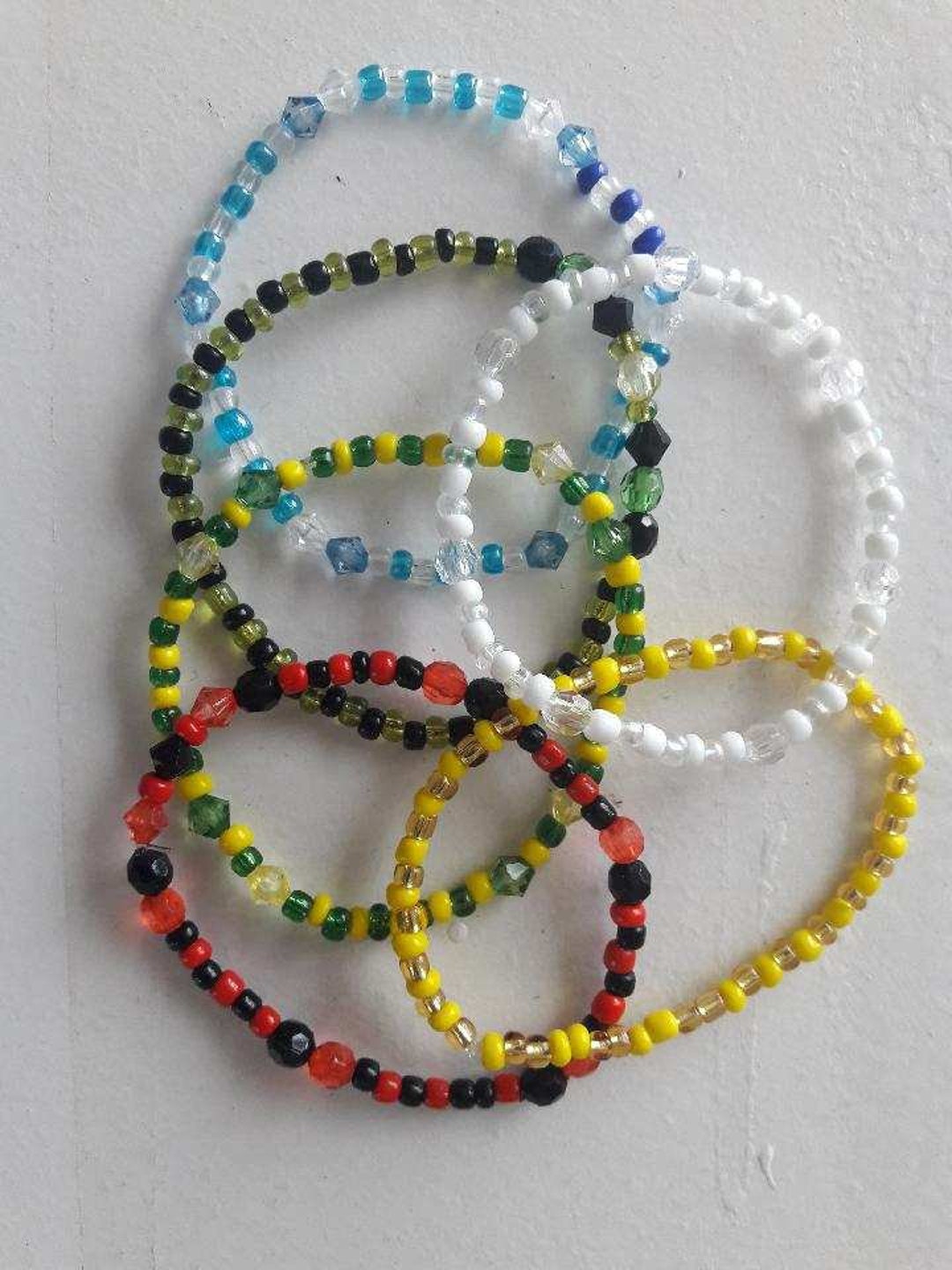 6 Bracelets of Religious Saints Yoruba Religion Oggun, Yemaya, Orula ...