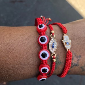 Paquete de 3 pulseras Religiosas protección malos ojos, envidia, religion Yoruba Preparadas