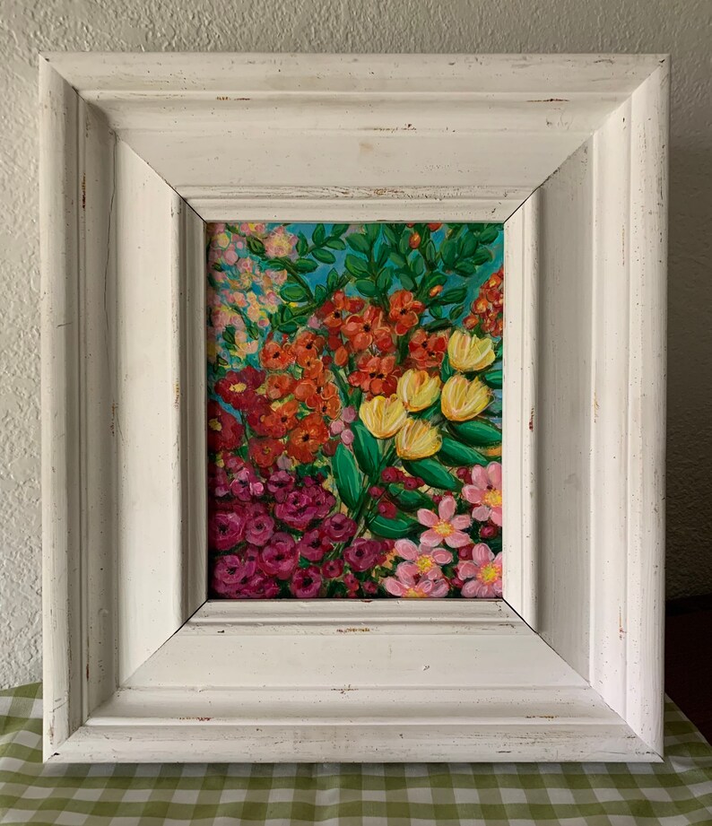 Original Unframed Acrylic Painting on 8 X 10 Paper Abstract Etsy