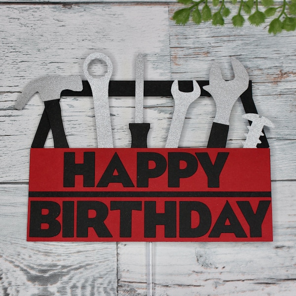 Mechanic Printable Cake Topper - Etsy UK