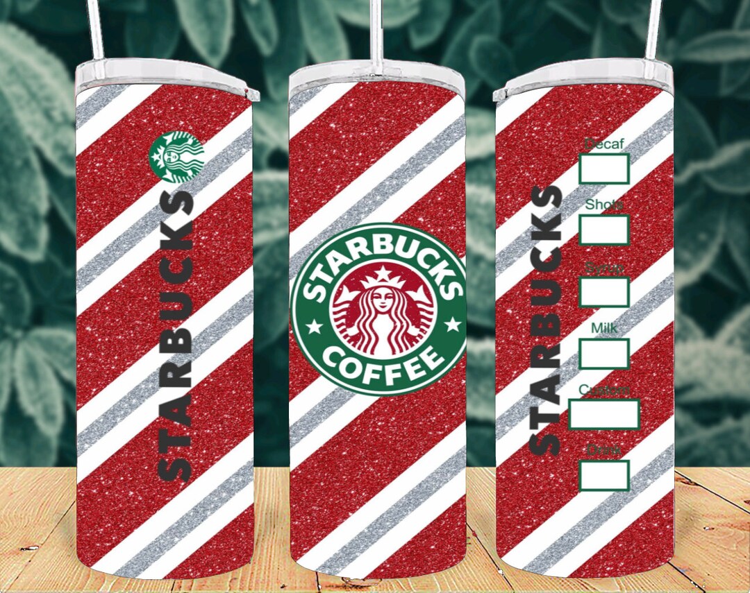 Starbucks Candy Cane 20 Oz Tumbler Etsy