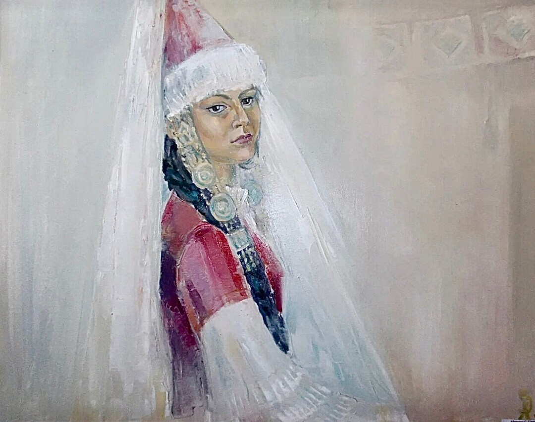 Ethnic Art Portrait Image Wall Art Decor for Home Asian Girl Asian ...