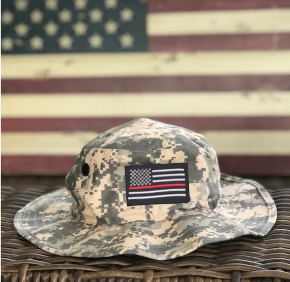 Thin Red Line Boonie Hat - Etsy
