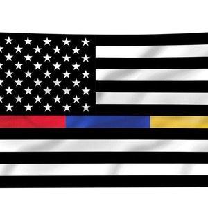 Blau / Rot / Gold USA Flagge