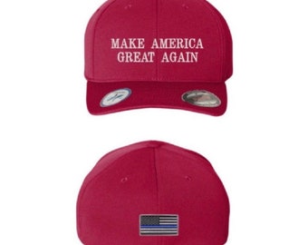 M.A.G.A. / Police Support Flexfit Fit Cool And Dry Baseball Cap