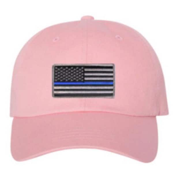 Pink Thin Blue Line Flag Baseball Cap