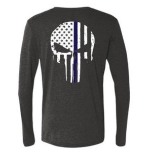 BLUE LINE Skull Long Sleeve