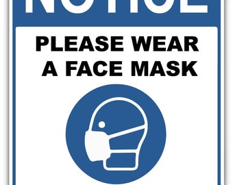 Mask Sign For Door Printable
